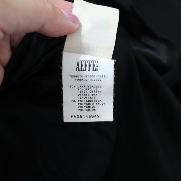 Vintage Moschino Cheap and Chic Black Virgin Wool-Blend Zip Jacket - Picture 10 of 13